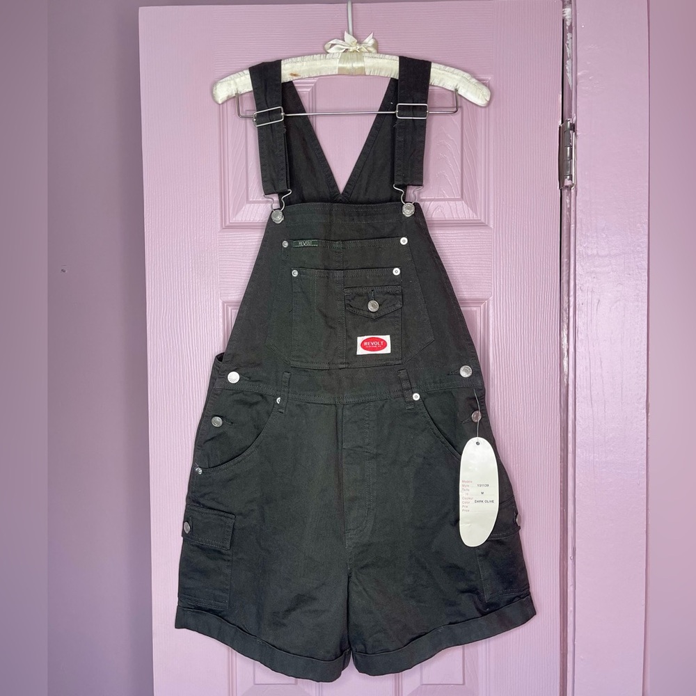 NWT Revolt Forrest Green Overalls